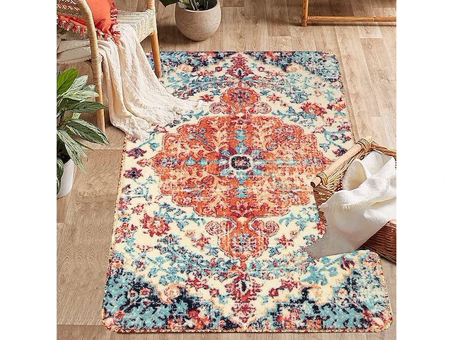 Kimode vintage vloerkleden voor de woonkamer 90 x 150 cm - afbeelding 1 van  4