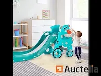 Kinder 3-in 1 glijbaan met basketbal hoepel - afbeelding 2 van  10