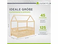 Kinderbed 90 x 200 cm met 2-delige bedstee - afbeelding 2 van  3