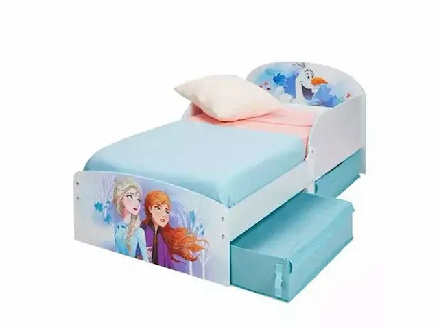 Kinderbed met bedladen disney frozen ii + bodem 140x70cm - afbeelding 2 van  7