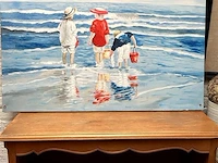 Kinderen aan zee h:60x90cm - afbeelding 1 van  1