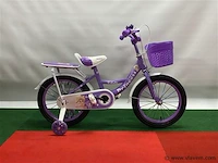 Kinderfiets 16 inch paars - afbeelding 2 van  3