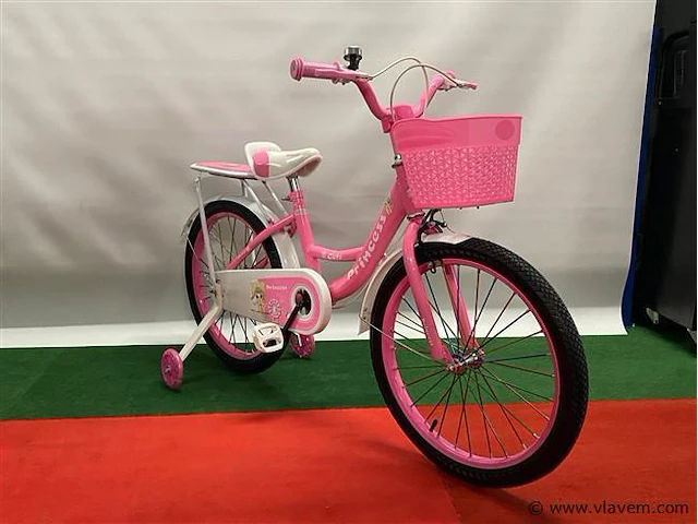 Kinderfiets 20 inch roze - afbeelding 1 van  3