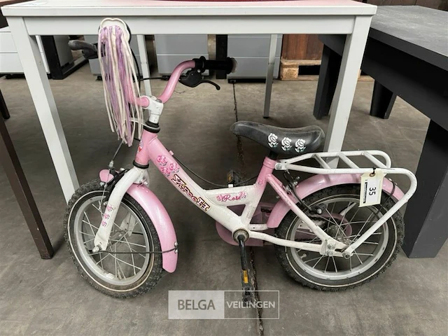Kinderfietsje yipeeh rose - afbeelding 1 van  1