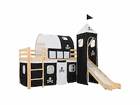 Kinderhoogslaper met glijbaan en ladder grenen 97x208 cm - levering alleen in belgië