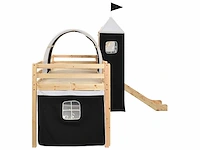 Kinderhoogslaper met glijbaan en ladder grenen 97x208 cm - levering alleen in belgië - afbeelding 3 van  6