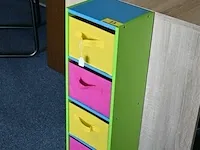 Kinderkamer kastje met 4 vakken 24x20x75 - afbeelding 2 van  2