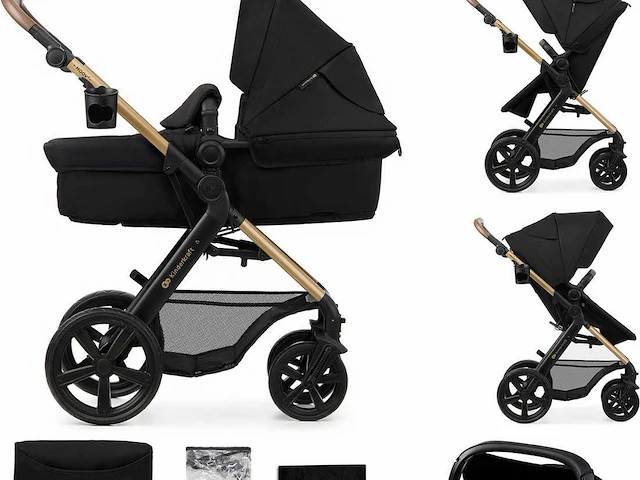 Kinderkraft moov 2 3-in-1 kinderwagen - zwart - afbeelding 1 van  10
