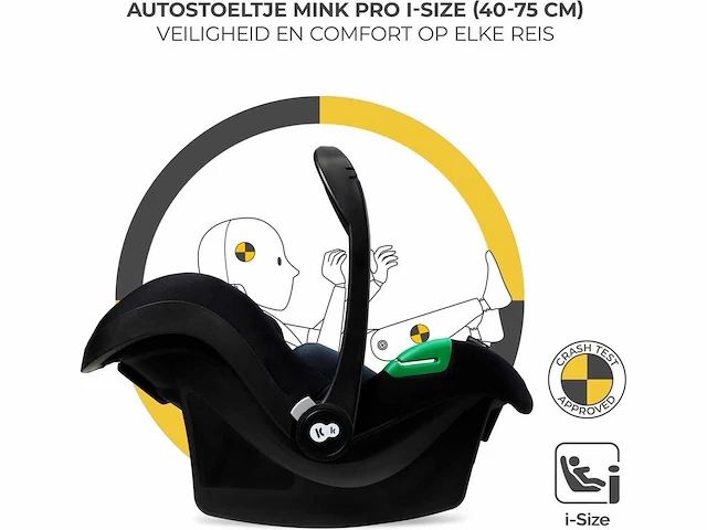 Kinderkraft moov 2 3-in-1 kinderwagen - zwart - afbeelding 8 van  10