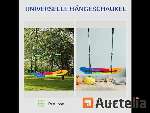 Kinderschommel zetel voor 1 tot 2 kinderen - afbeelding 3 van  9