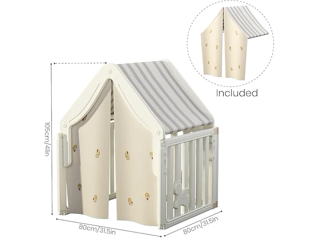 Kinderspeelhuisje voor binnen - afbeelding 3 van  6