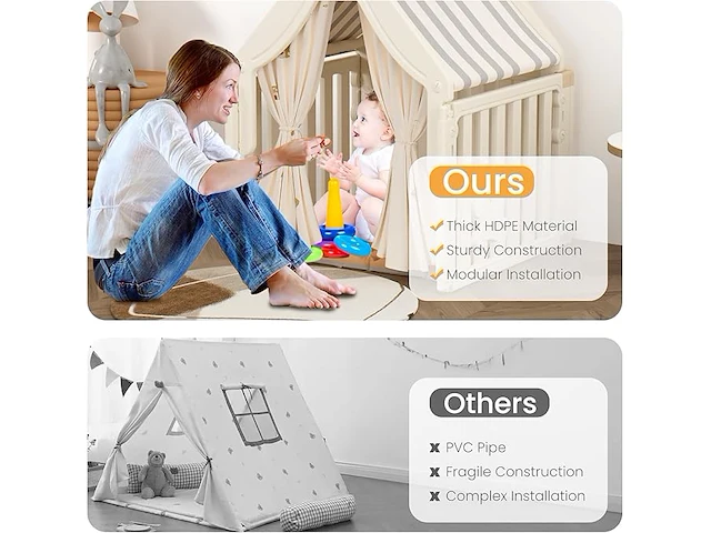 Kinderspeelhuisje voor binnen - afbeelding 6 van  6