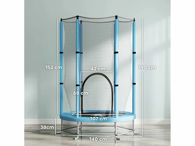 Kindertrampoline ø140 cm buitentrampoline - afbeelding 5 van  10
