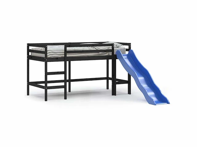 Kindertussenbed zonder matras met glijbaan 90x190 cm - afbeelding 4 van  10
