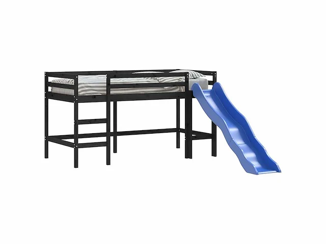 Kindertussenbed zonder matras met glijbaan 90x190 cm - afbeelding 5 van  10