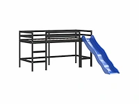 Kindertussenbed zonder matras met glijbaan 90x190 cm - afbeelding 6 van  10