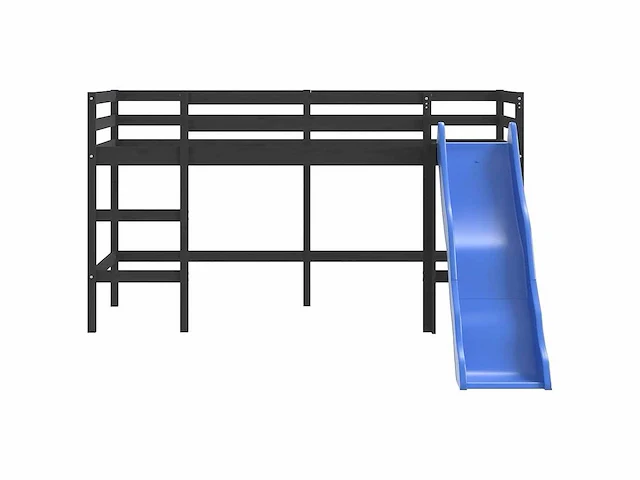 Kindertussenbed zonder matras met glijbaan 90x190 cm - afbeelding 7 van  10