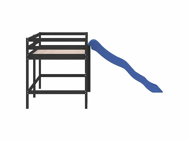 Kindertussenbed zonder matras met glijbaan 90x190 cm - afbeelding 8 van  10