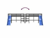 Kindertussenbed zonder matras met glijbaan 90x190 cm - afbeelding 10 van  10