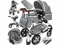 Kinderwagen 3 in 1 kinderwagen combo set compleet met reiswieg en kinderwagen sportzitje en reiswieg