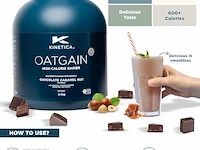 Kinetica oatgain weight gainer 600+ - afbeelding 2 van  3