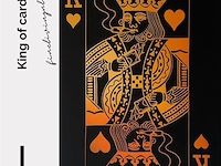 King of cards 60x80 cm - canvas wanddecoratie - afbeelding 1 van  2