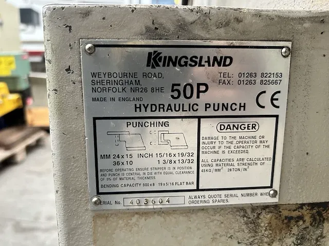Kingsland p50 ponsmachine - afbeelding 7 van  37