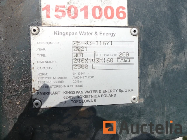 Kingspan water energie olietank - afbeelding 7 van  8