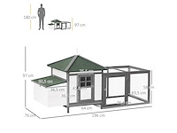 Kippenhok huisje multi-apparatuur baars helling - afbeelding 4 van  7