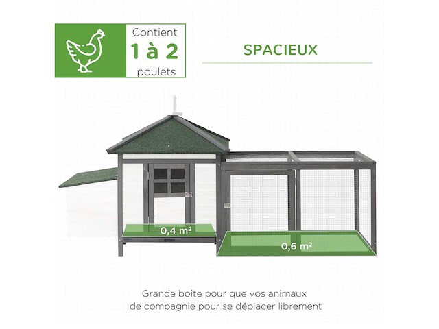 Kippenhok huisje multi-apparatuur baars helling - afbeelding 5 van  7