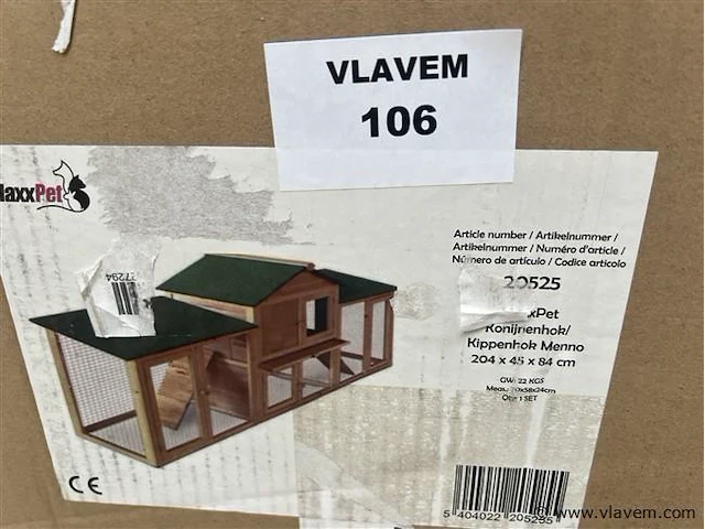 Kippen/konijnenhok - afbeelding 1 van  3