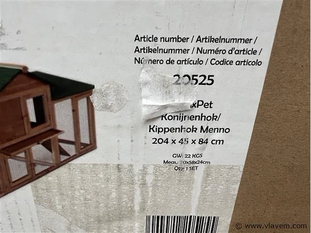 Kippen/konijnenhok - afbeelding 2 van  3