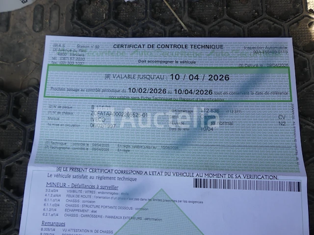 Kipper vrachtwagen iveco ml 100 e15 (1997-112.669 km-vin:zcfa1aa0002205525) - afbeelding 27 van  38
