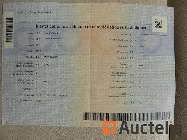 Kipwagen dubbelassig aluminium waroquier bi 27 - afbeelding 11 van  19