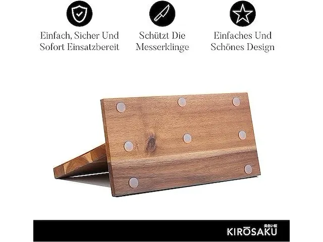 Kirosaku premium acaciamessenhouder - afbeelding 3 van  4