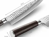 Kirosaku premium damascus mes 20 cm - afbeelding 4 van  4