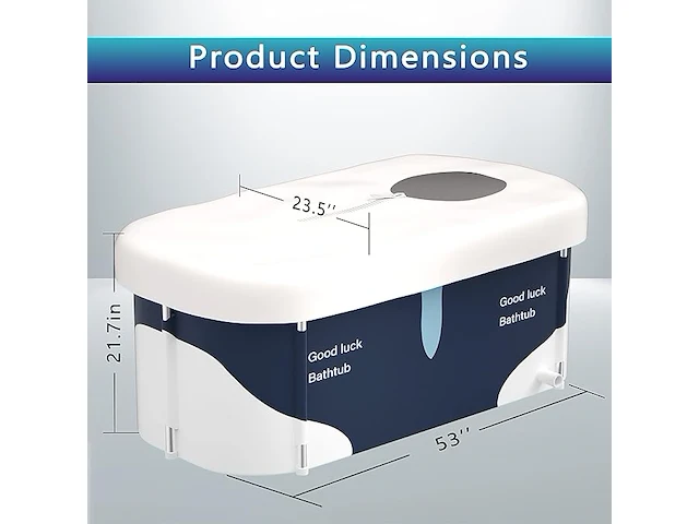 Kiseely draagbare opvouwbare badkuip - afbeelding 3 van  4
