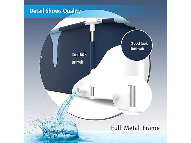 Kiseely draagbare opvouwbare badkuip - afbeelding 4 van  4