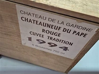 Kist 6 flessen chateau de la gardine 1994, kasteelwijn - afbeelding 3 van  5