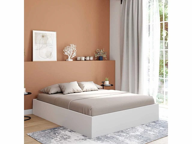 Kistbed 140x190 - wit met bedbodem - afbeelding 3 van  8