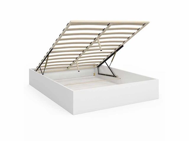 Kistbed 140x190 - wit met bedbodem - afbeelding 4 van  8
