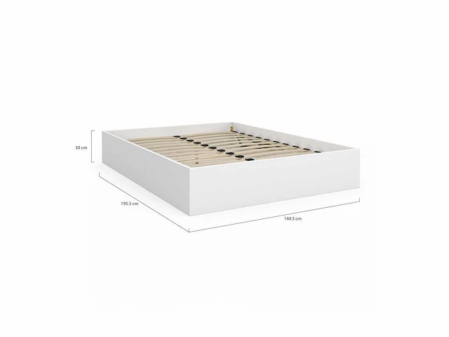 Kistbed 140x190 - wit met bedbodem - afbeelding 8 van  8