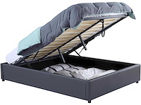 Kistbed 140x190cm met bedbodem - pvc grijs - afbeelding 3 van  8