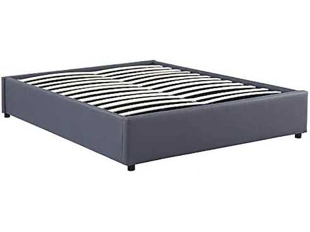 Kistbed 140x190cm met bedbodem - pvc grijs - afbeelding 6 van  8