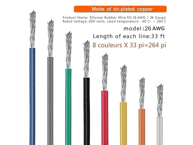 Kit electriciteitsdraden 26awg - afbeelding 3 van  4