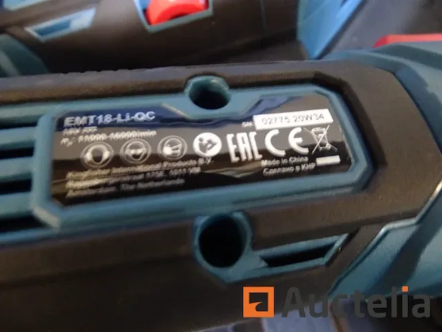 Kit met 2 multifunctionele gereedschappen erbauer emt 18 li qc - afbeelding 6 van  7