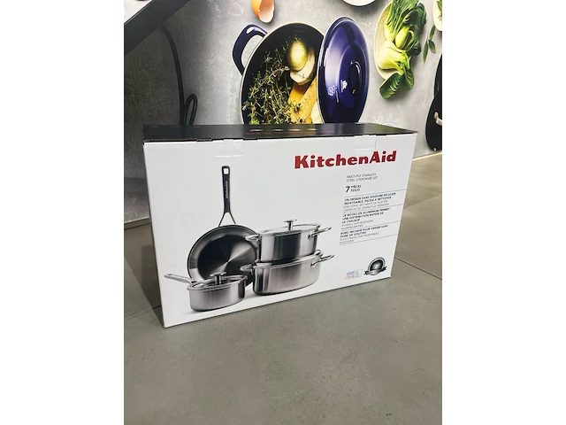 Kitchenaid pottenset full inox - afbeelding 1 van  3