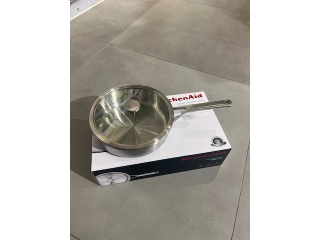 Kitchenaid sautépan 24cm full inox - afbeelding 2 van  3