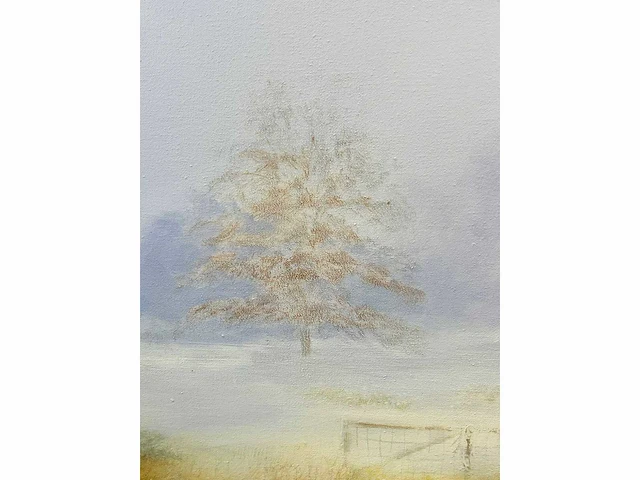 Klaas julsing - landschap met klaprozen - acryl op doek - afbeelding 9 van  13