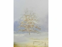 Klaas julsing - landschap met klaprozen - acryl op doek - afbeelding 9 van  13